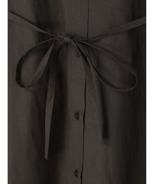 Green Parks ミドル丈シャツワンピースII Charcoal Gray