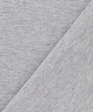 JOSEPH ABBOUD MOUNTAIN 【ゆったり】プレーティング天竺 リーフプリントアウトドア Tシャツ ライトグレー系