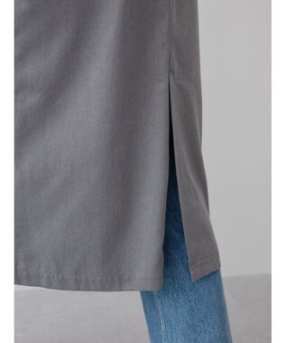 AMERICAN HOLIC ロングＶネックジレ Gray Mixture