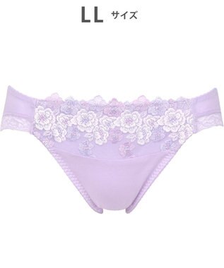 Wing ショーツ KB2060とペア 綿混素材（身生地部） やさしいはきごこち ナチュラルアップブラ はきこみ丈あさめ KF3360 ウイング／ワコール パープル