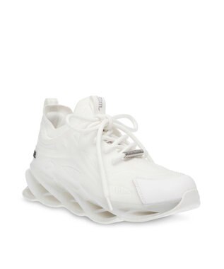 STEVE MADDEN ROCKETS スパイラルソールスニーカー ホワイトホワイト