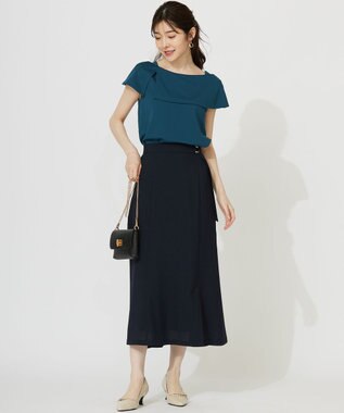 ANY SIS S ケープディテール カットソー グリーン