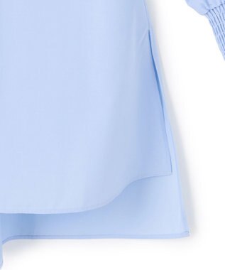 UNFILO 【新色追加】ボリュームスリーブ ブラウス サックス