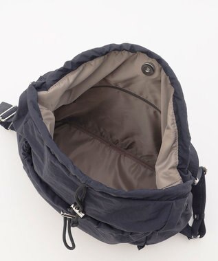 LA BAGAGERIE 【MONICA】クリンクルナイロン　ドロスト2WAYバッグ ネイビー