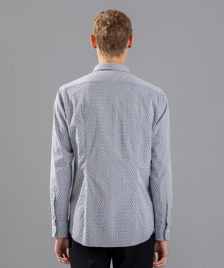 JOSEPH HOMME アロージャガードストレッチ　レギュラーカラーシャツ ライトグレー系