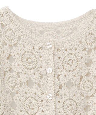 AMERICAN HOLIC トーションレースカーディガン Ivory