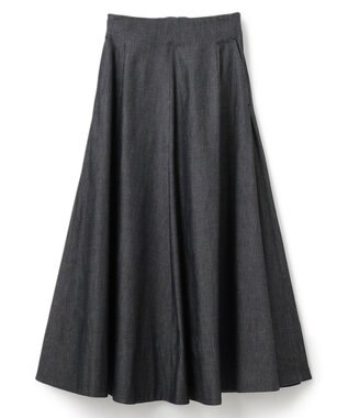 BEIGE， POMEGRANATE / ロングスカート Chambray Black