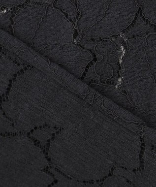 ANY SIS S 【洗える】ラグランレースＴ ブラウス ブラック