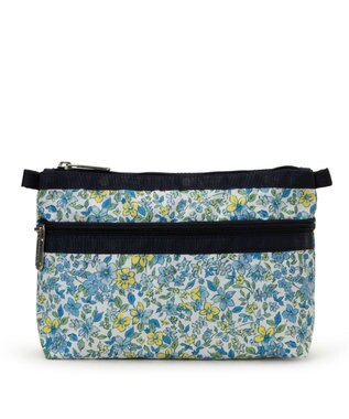 LeSportsac COSMETIC CLUTCH/タペストリーフラワーブルー