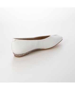 MODE ET JACOMO <MODE ET JACOMO>スクエアトゥフラットパンプス アイボリー