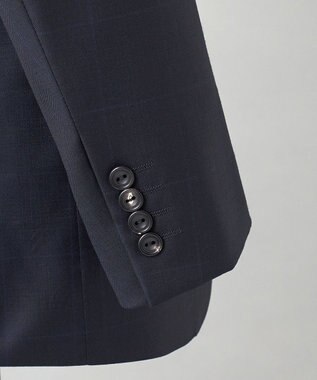 GOTAIRIKU 【Loro Piana Fabric】365 通年スーツ(ネイビー×格子) ネイビー系4