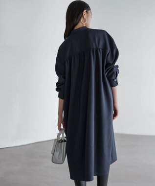 組曲 S ウーステッドライク ワンピース ネイビー系