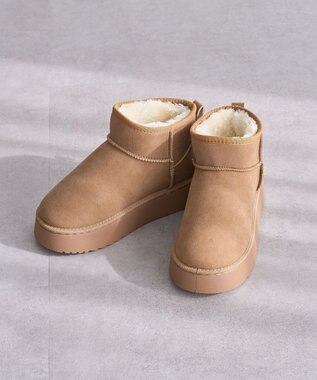 Green Parks ・ｍｉｎｉａ　フェイクムートンショートブーツ