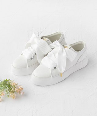 TOCCA BIGRIBBON CANVAS SNEAKERS スニーカー ホワイト系