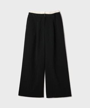 GRACE CONTINENTAL レイヤードイージーパンツ ブラック