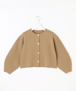 Feroux 【セットアイテム】パフスリーブニット セットアップ キャメル系