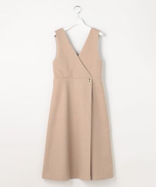 ANY SIS 【2SET】ジャンパースカート × ニット セット ベージュ×ブラック