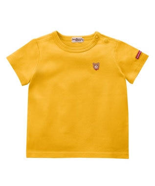 MIKI HOUSE HOT BISCUITS ワンポイント半袖Tシャツ＆顔ドンブルマギフトセット【BOX付き】 黄