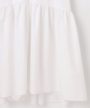 #Newans フレアヘムシャツワンピース ホワイト