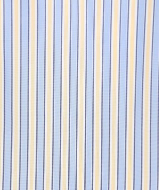 J.PRESS MEN 【SOMELOS】マルチストライプ バンドカラーシャツ イエロー系1