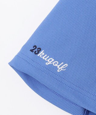 23区GOLF 【MEN】ハニカムライトカノコメッシュ衿ポロ サックスブルー系