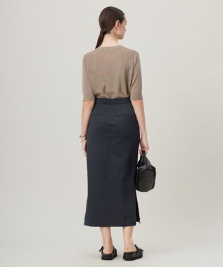 ICB 【洗える】 レースパターン ニット クリームブラウン系