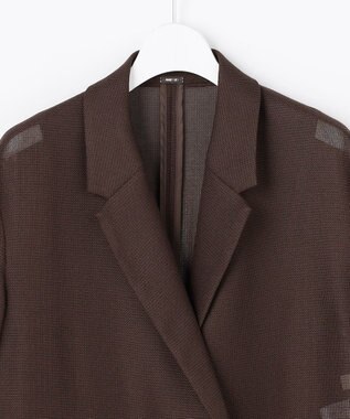 ANY SIS ツイーディカラミ ジャケット ブラウン