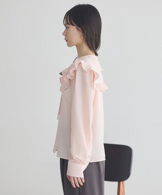earth music&ecology フリルセーラーカラーブラウス Pink
