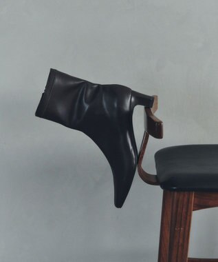 YECCA VECCA ストレッチミドルブーツ Black