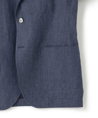J.PRESS MEN 【WEB・一部店舗限定】リネンキャンブリック ジャケット ネイビー系