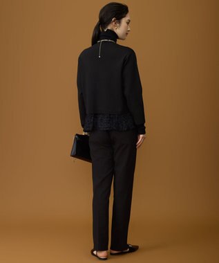 自由区 L 【SHIHOさん着用】ウールシルクミックスインナー ニット ブラック