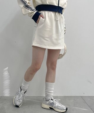 WEGO スウェットミニスカート ホワイトアイボリー