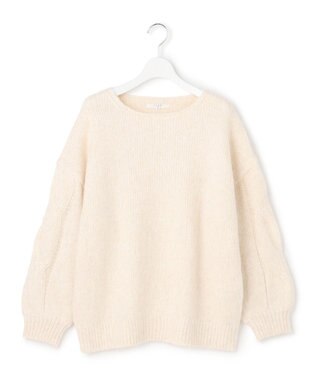 23区 【SLOW/一部店舗限定】ケーブル 袖デザイン ニット ベージュ系