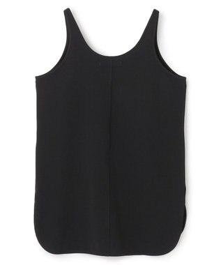 BEIGE， 【洗える】BROIS / コットンシャツテールタンクトップ Black