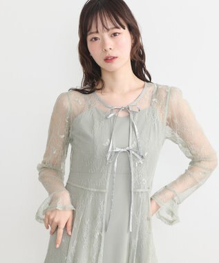 earth music&ecology SET2点レースワンピース＋キャミワンピース ミント