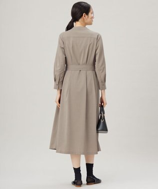 自由区 L 【接触冷感・UVカット・吸水速乾・洗える】ドライタッチファンクショナル ワンピース カーキ