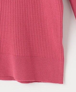 23区GOLF 袖コンシャスで華やかさを添えて◎【23Fondation/WOMEN】タートルネック カラーニット ピンク系