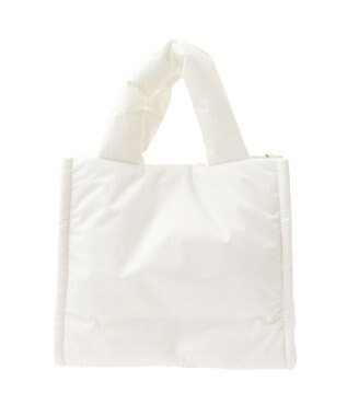 Maison de FLEUR リボン刺繍パファー2Wayトートバッグ Ivory