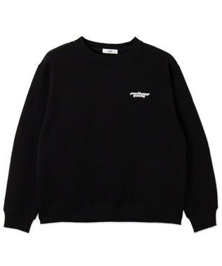 WEGO 【ユニセックス着用ITEM】リラックスフィットグラフィックプルオーバー ブラック