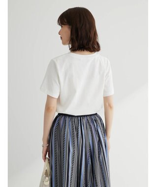 Green Parks ・ＲＡＹ　ＣＡＳＳＩＮ　パールドットロゴＴシャツ Off White