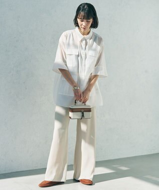 UNFILO シアー サファリシャツ オフ