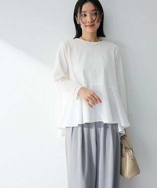 Green Parks ペプラムドッキングプルオーバー Off White