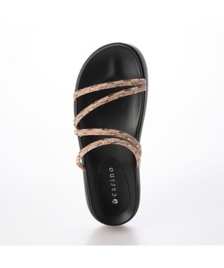 MODE ET JACOMO <carino>厚底ビジューサンダル ピンク