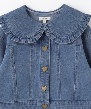フリル 襟付き デニム ジャケット / ANY KIDS | ファッション通販