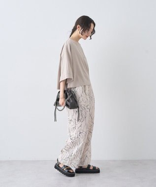 earth music&ecology 【接触冷感】バックギャザーＴｅｅ Beige