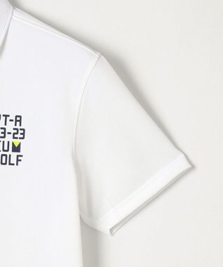 23区GOLF 【MEN】【吸水速乾/UVケア】エイトロックカノコ 半袖ポロシャツ ホワイト系