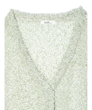 earth music&ecology ぽこぽこヤーンカーディガン Mint