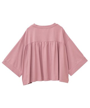 earth music&ecology 【接触冷感】バックギャザーＴｅｅ Pink