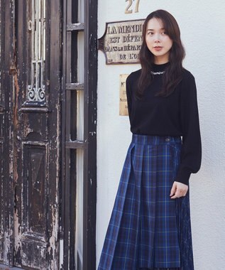 earth music&ecology ミックスプリーツスカート（Ｃｈｅｃｋ） Check