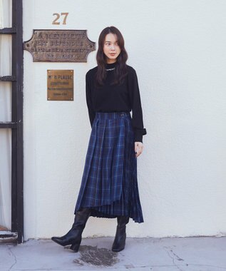 earth music&ecology ミックスプリーツスカート（Ｃｈｅｃｋ） Check